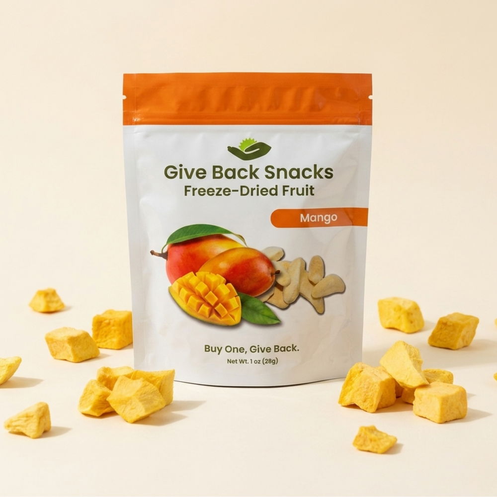 Mango freeze dried fruit snack